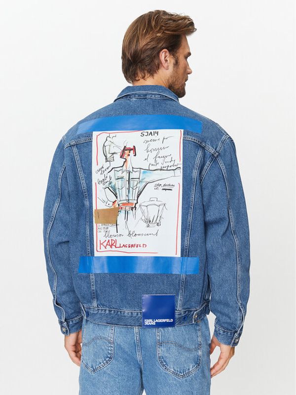 Karl Lagerfeld Jeans Karl Lagerfeld Jeans Traper jakna 235D1450 Plava Regular Fit