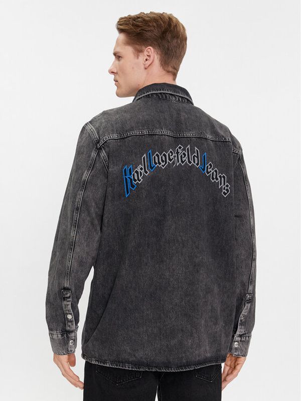 Karl Lagerfeld Jeans Karl Lagerfeld Jeans Traper jakna 240D1600 Siva Regular Fit