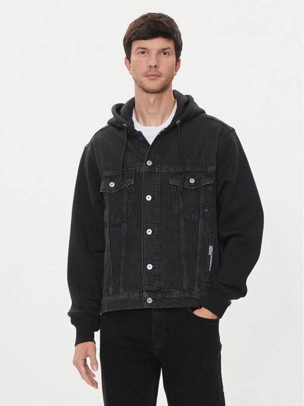 Karl Lagerfeld Jeans Karl Lagerfeld Jeans Traper jakna 245D1400 Crna Regular Fit
