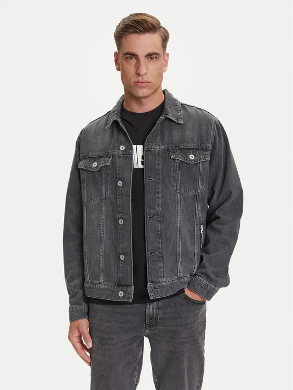 Karl Lagerfeld Jeans Karl Lagerfeld Jeans Traper jakna A3M14062 Siva Regular Fit