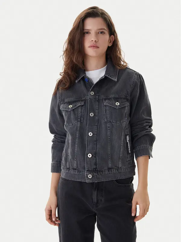 Karl Lagerfeld Jeans Karl Lagerfeld Jeans Traper jakna A3W14063 Siva Regular Fit