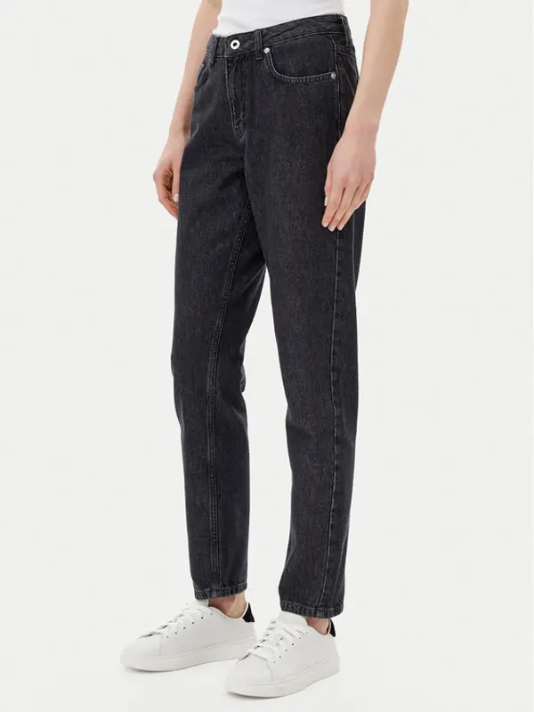 Karl Lagerfeld Jeans Karl Lagerfeld Jeans Traperice A2W10138 Crna Mom Fit