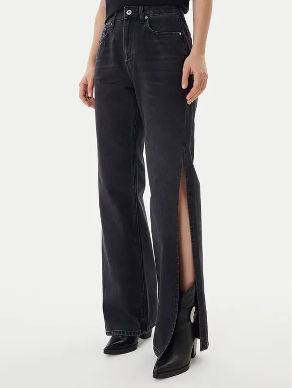 Karl Lagerfeld Jeans Karl Lagerfeld Jeans Traperice B1W10072 Crna Wide Leg