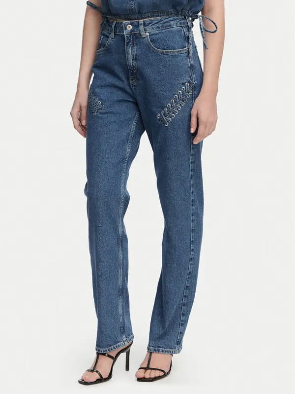 Karl Lagerfeld Jeans Karl Lagerfeld Jeans Traperice B2W10086 Plava Straight Fit