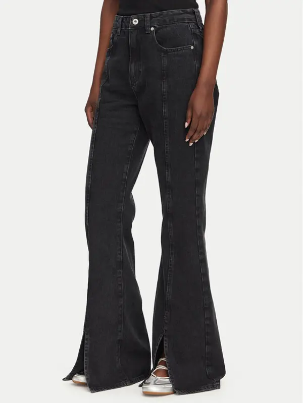 Karl Lagerfeld Jeans Karl Lagerfeld Jeans Traperice B3W10063 Crna Flare Fit