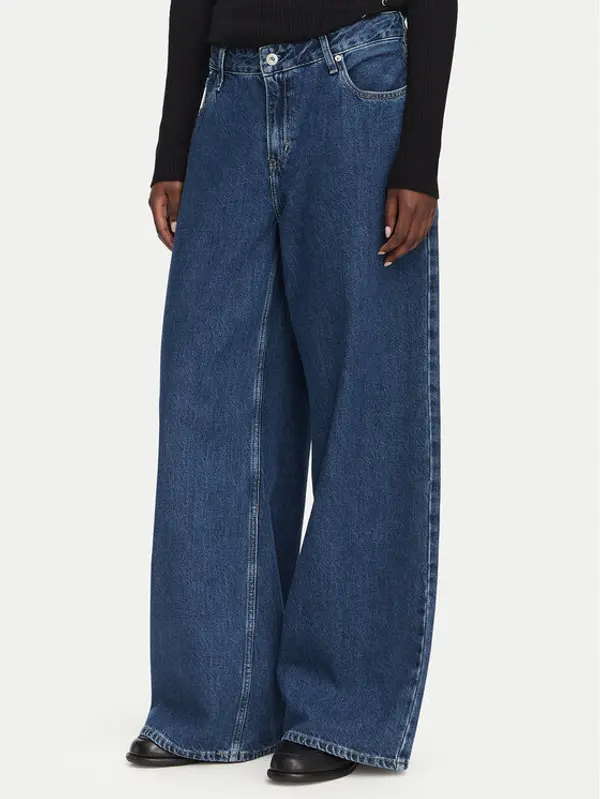 Karl Lagerfeld Jeans Karl Lagerfeld Jeans Traperice B3W10067 Plava Wide Leg