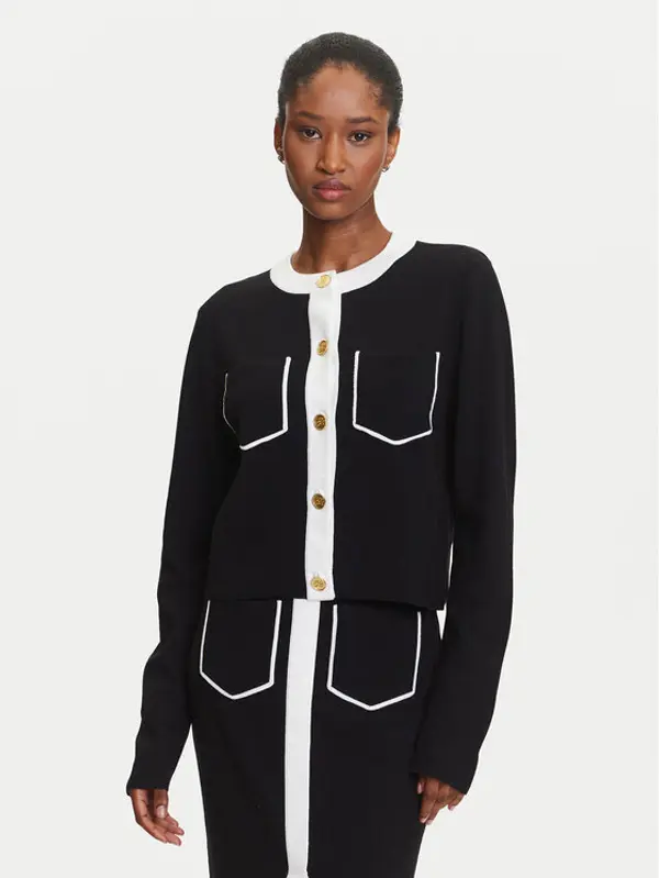 Karl Lagerfeld KARL LAGERFELD Kardigan A3W18029 Crna Regular Fit