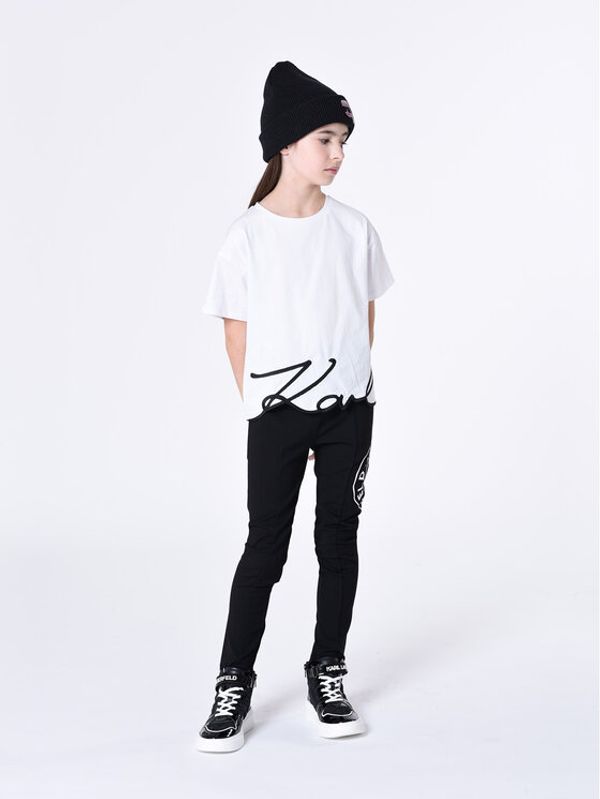 Karl Lagerfeld Kids Karl Lagerfeld Kids Donji dio trenerke Z14216 D Crna Regular Fit