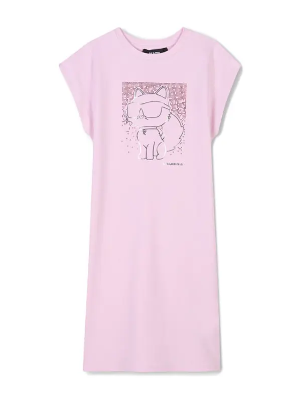 Karl Lagerfeld Kids Karl Lagerfeld Kids Haljina za svaki dan Z30456 S Ružičasta Regular Fit