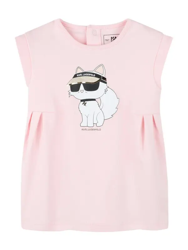 Karl Lagerfeld Kids Karl Lagerfeld Kids Haljina za svaki dan Z30510 M Ružičasta Regular Fit
