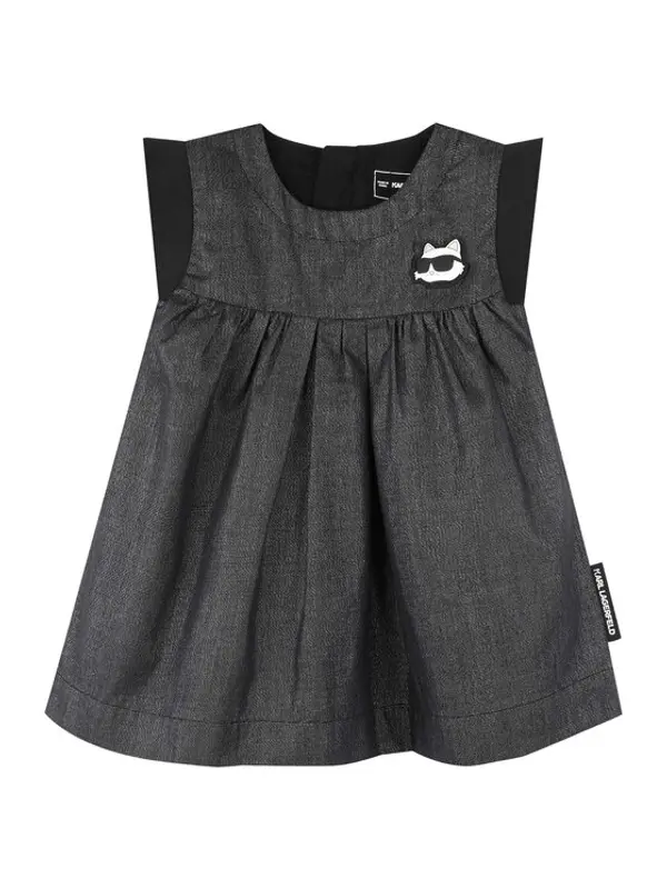 Karl Lagerfeld Kids Karl Lagerfeld Kids Haljina za svaki dan Z30514 M Siva Regular Fit
