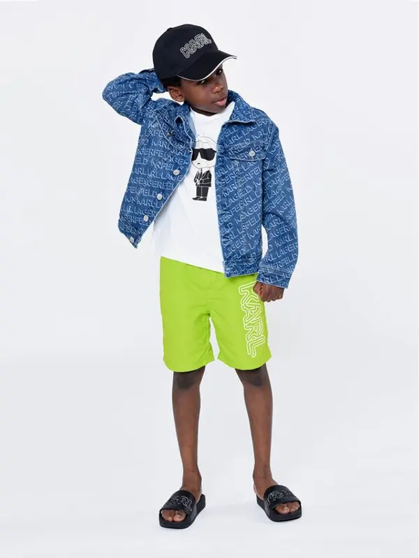 Karl Lagerfeld Kids Karl Lagerfeld Kids Kupaće gaće i hlače Z90049 Zelena Regular Fit