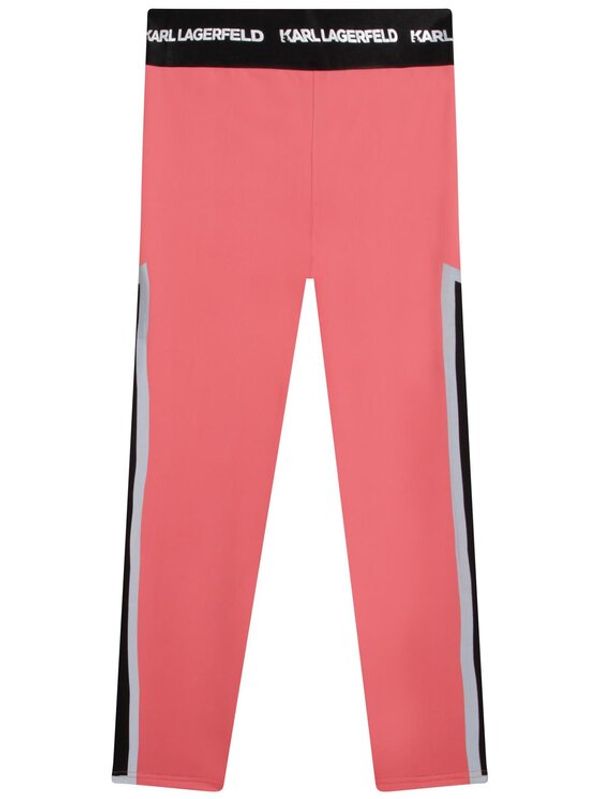 Karl Lagerfeld Kids Karl Lagerfeld Kids Leggings Z14202 D Ružičasta Regular Fit