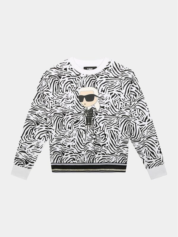 Karl Lagerfeld Kids Karl Lagerfeld Kids Majica dugih rukava Z30087 D Crna Regular Fit