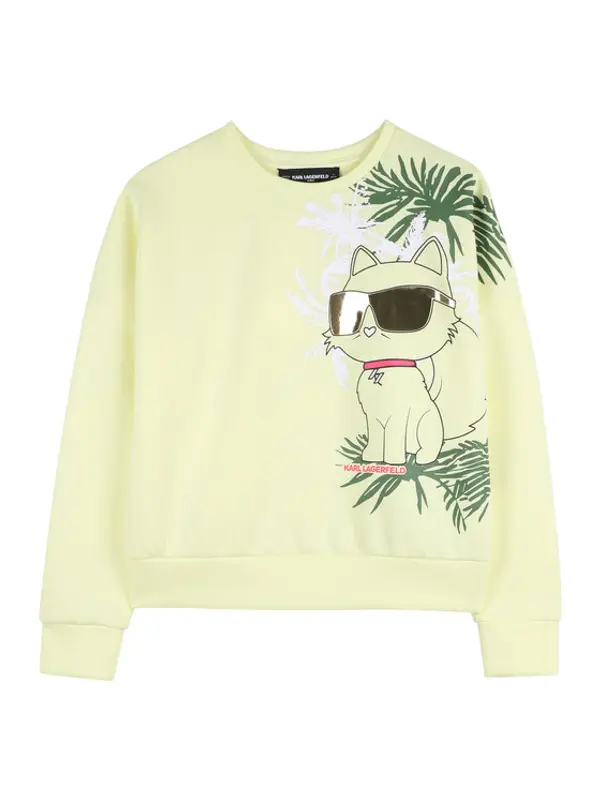 Karl Lagerfeld Kids Karl Lagerfeld Kids Majica dugih rukava Z31136 Žuta Regular Fit