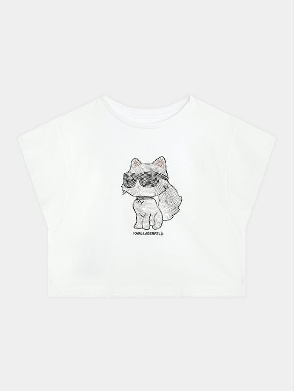 Karl Lagerfeld Kids Karl Lagerfeld Kids Majica Z30113 S Bijela Regular Fit