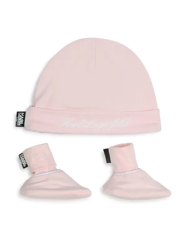 Karl Lagerfeld Kids Karl Lagerfeld Kids Set kapa i čarape Z30180 Ružičasta