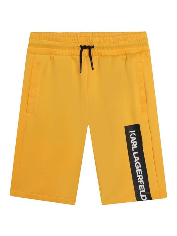 Karl Lagerfeld Kids Karl Lagerfeld Kids Sportske kratke hlače Z24153 S Žuta Regular Fit