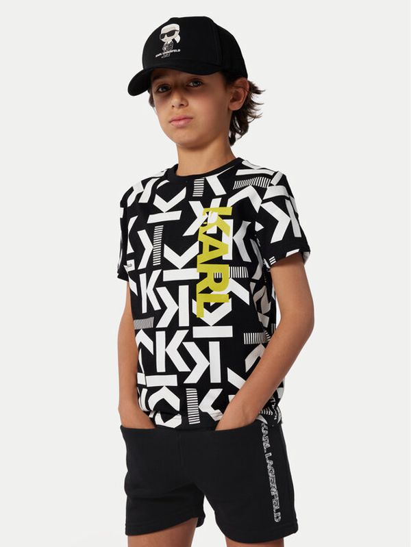 Karl Lagerfeld Kids Karl Lagerfeld Kids Sportske kratke hlače Z30025 D Crna Regular Fit