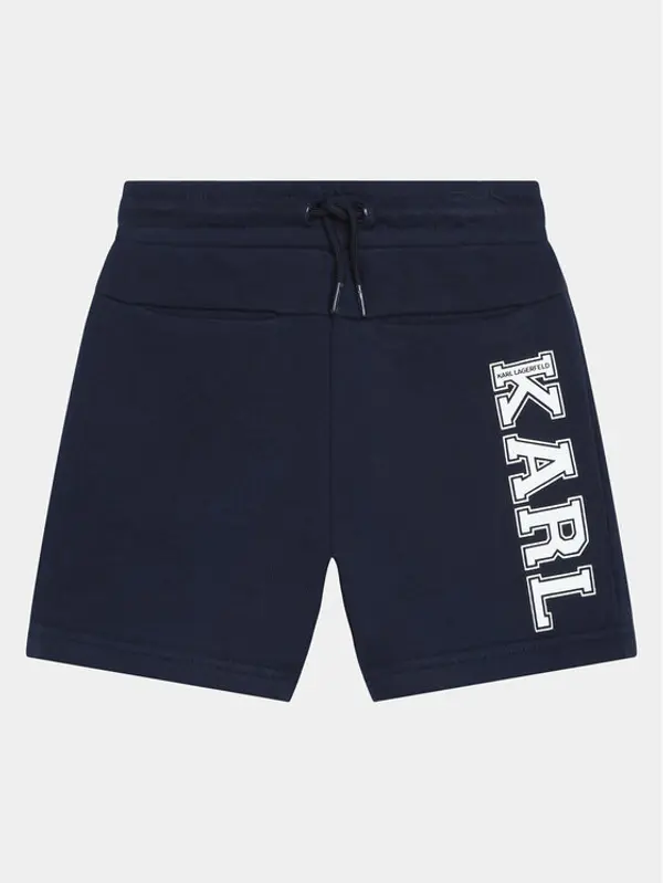 Karl Lagerfeld Kids Karl Lagerfeld Kids Sportske kratke hlače Z30025 D Tamnoplava Regular Fit