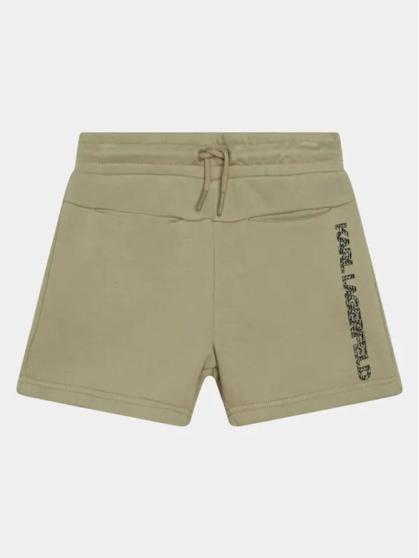 Karl Lagerfeld Kids Karl Lagerfeld Kids Sportske kratke hlače Z30025 S Zelena Regular Fit