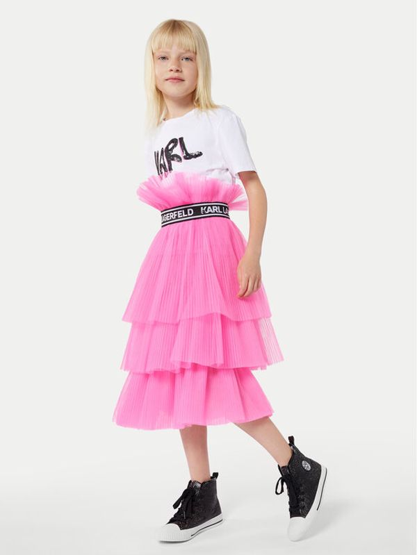 Karl Lagerfeld Kids Karl Lagerfeld Kids Suknja Z30093 D Ružičasta Regular Fit
