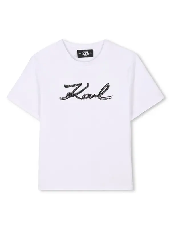 Karl Lagerfeld Kids Karl Lagerfeld Kids T-shirt Z30485 S Bijela Regular Fit