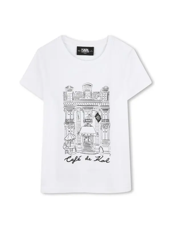 Karl Lagerfeld Kids Karl Lagerfeld Kids T-shirt Z30494 D Bijela Regular Fit