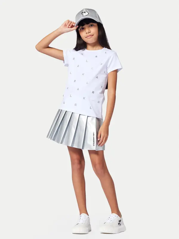 Karl Lagerfeld Kids Karl Lagerfeld Kids T-shirt Z30571 S Bijela Regular Fit