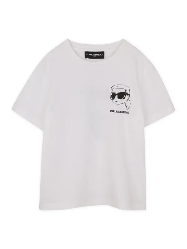 Karl Lagerfeld Kids Karl Lagerfeld Kids T-shirt Z31103 S Bijela Regular Fit