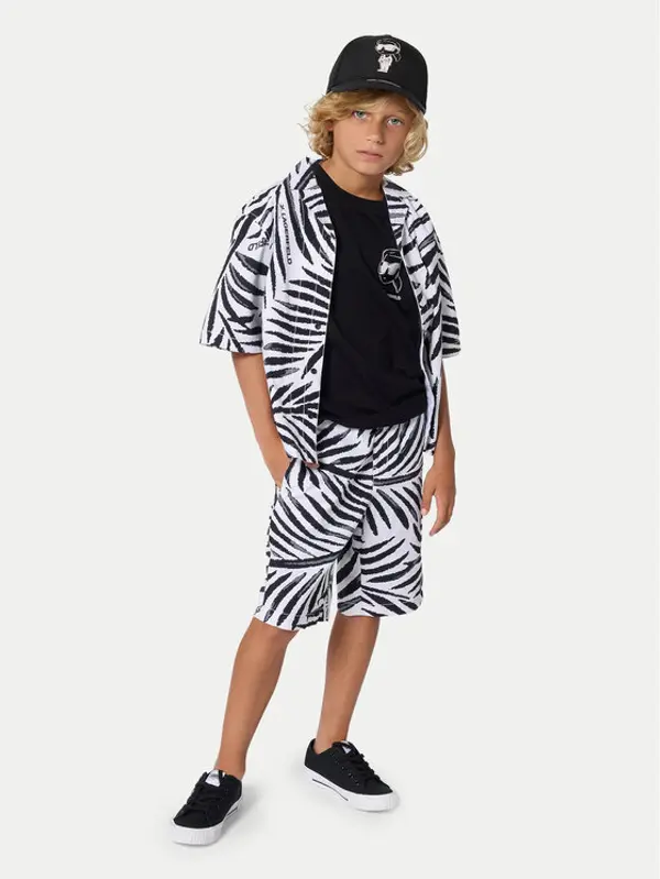 Karl Lagerfeld Kids Karl Lagerfeld Kids T-shirt Z31103 S Crna Regular Fit