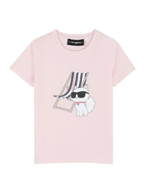 Karl Lagerfeld Kids Karl Lagerfeld Kids T-shirt Z31157 S Ružičasta Regular Fit