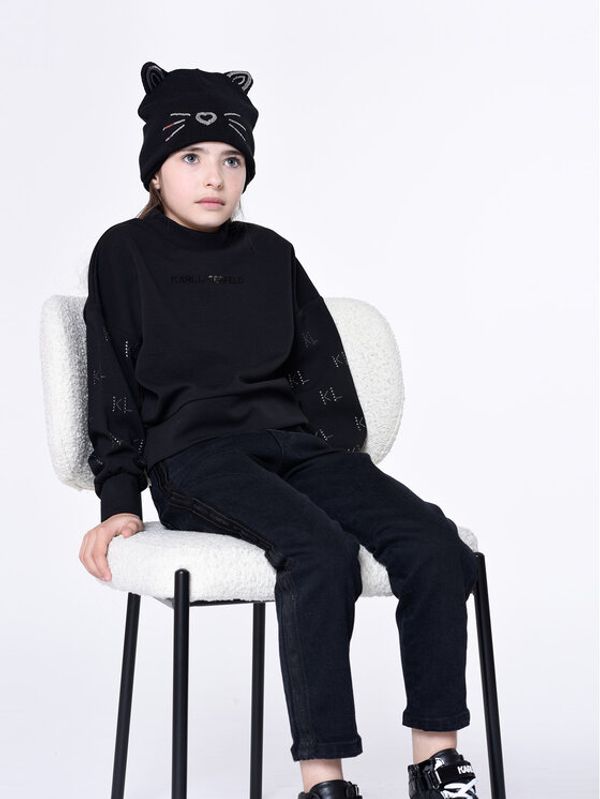 Karl Lagerfeld Kids Karl Lagerfeld Kids Traperice Z14217 D Crna Mom Fit