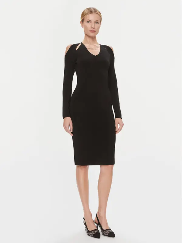 Karl Lagerfeld KARL LAGERFELD Koktel haljina 240W1331 Crna Regular Fit