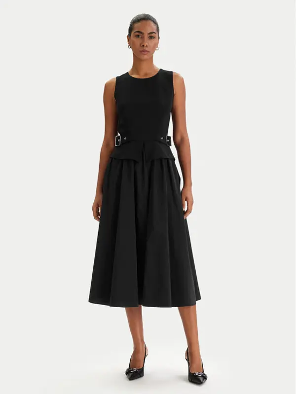 Karl Lagerfeld KARL LAGERFELD Koktel haljina B1W13023 Crna Regular Fit