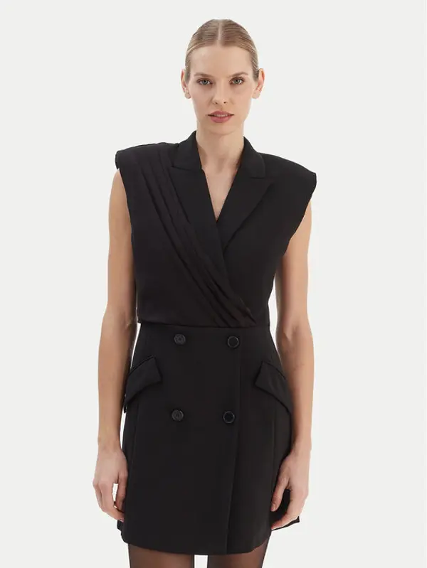 Karl Lagerfeld KARL LAGERFELD Koktel haljina B1W13051 Crna Slim Fit