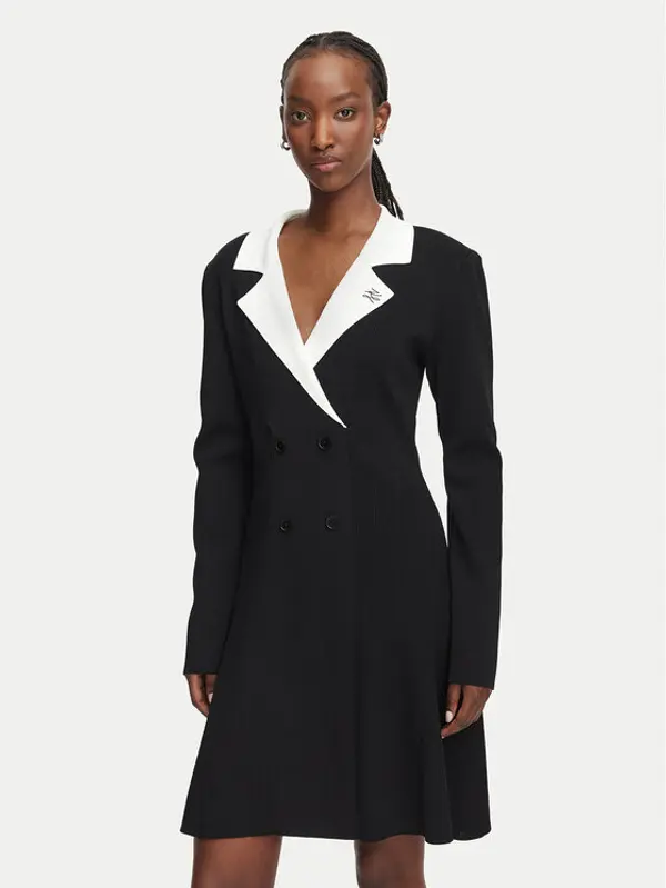 Karl Lagerfeld KARL LAGERFELD Koktel haljina B3W13038 Crna A-Line Fit
