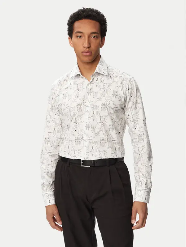 Karl Lagerfeld KARL LAGERFELD Košulja 605000 563613 Bijela Regular Fit