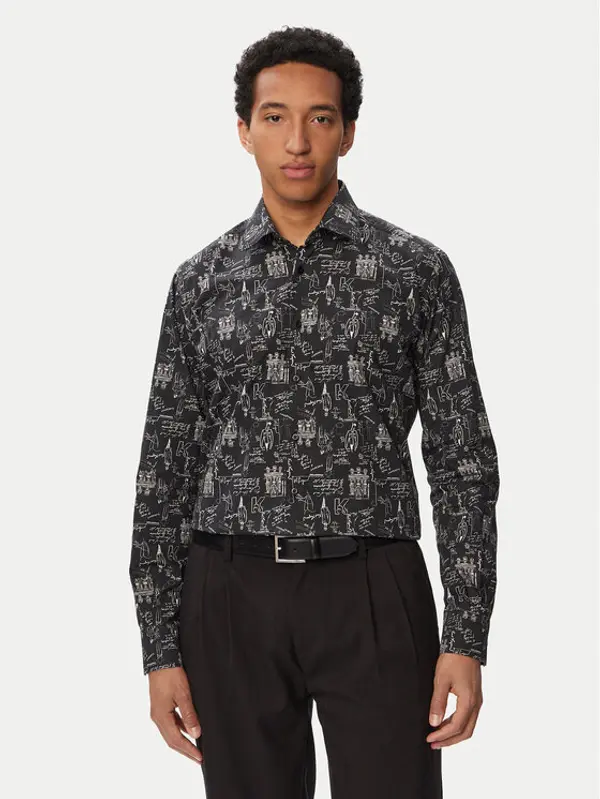 Karl Lagerfeld KARL LAGERFELD Košulja 605000 563613 Crna Regular Fit
