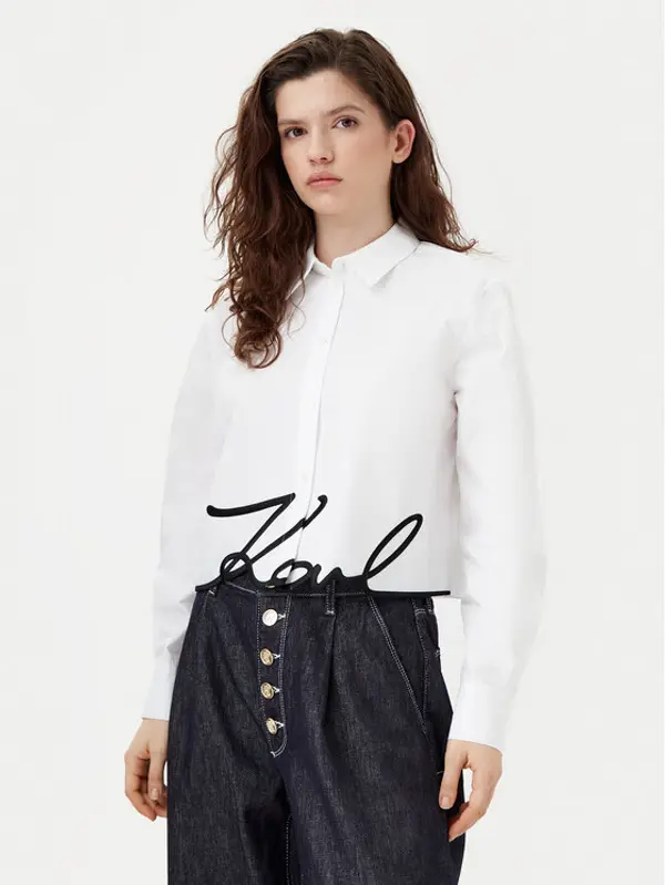 Karl Lagerfeld KARL LAGERFELD Košulja A1W11002 Bijela Regular Fit