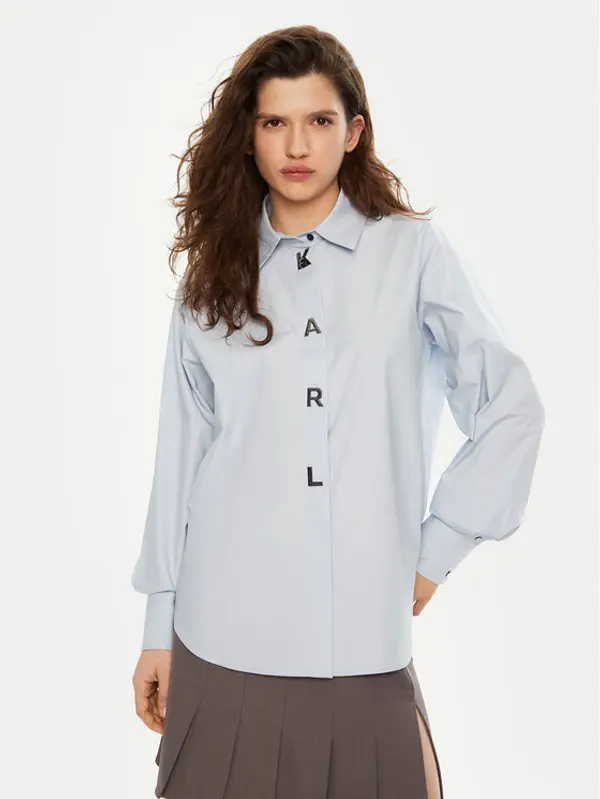 Karl Lagerfeld KARL LAGERFELD Košulja A1W11026 Plava Regular Fit