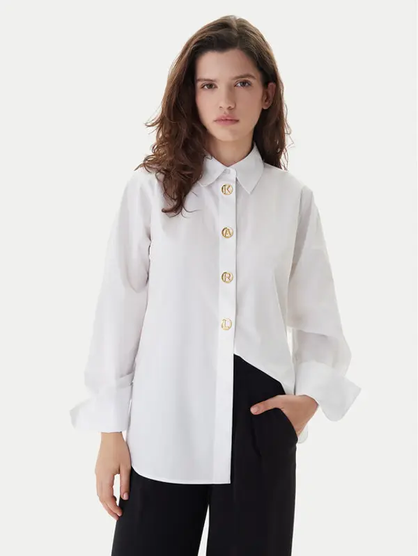 Karl Lagerfeld KARL LAGERFELD Košulja B1W11012 Bijela Regular Fit
