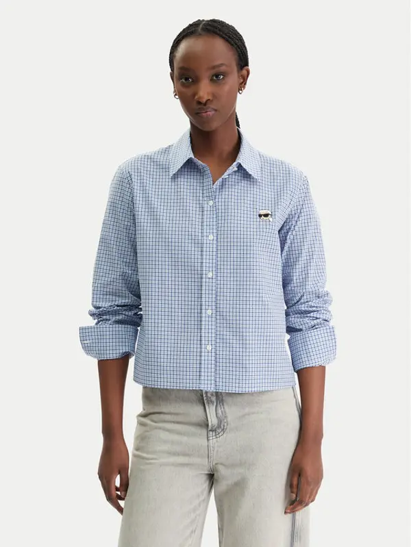 Karl Lagerfeld KARL LAGERFELD Košulja B1W11020 Svijetloplava Regular Fit