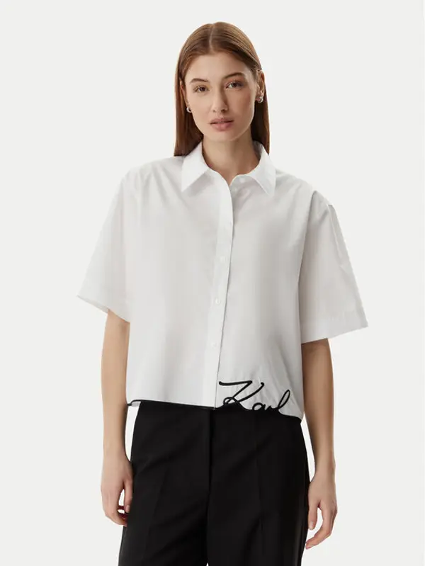 Karl Lagerfeld KARL LAGERFELD Košulja B2W11017 Bijela Loose Fit