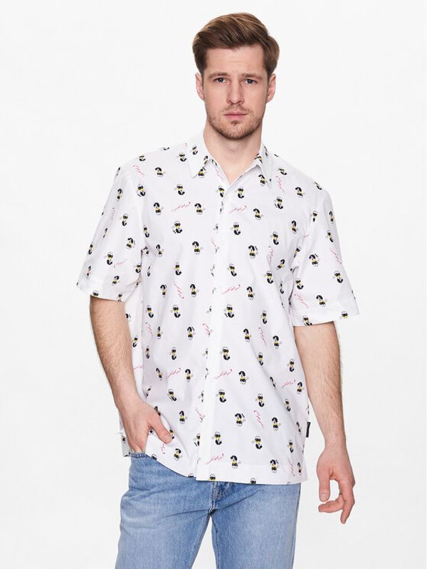 KARL LAGERFELD KARL LAGERFELD Košulja DISNEY 605994 532670 Bijela Regular Fit