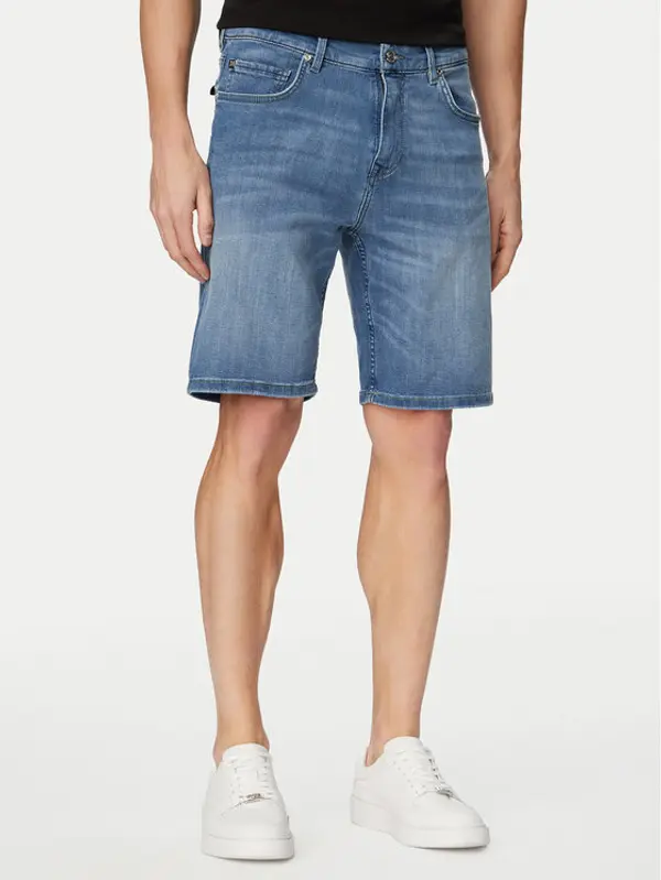 Karl Lagerfeld KARL LAGERFELD Kratke traperice 265590 562843 Plava Regular Fit