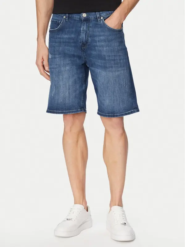 Karl Lagerfeld KARL LAGERFELD Kratke traperice 265590 562843 Plava Regular Fit