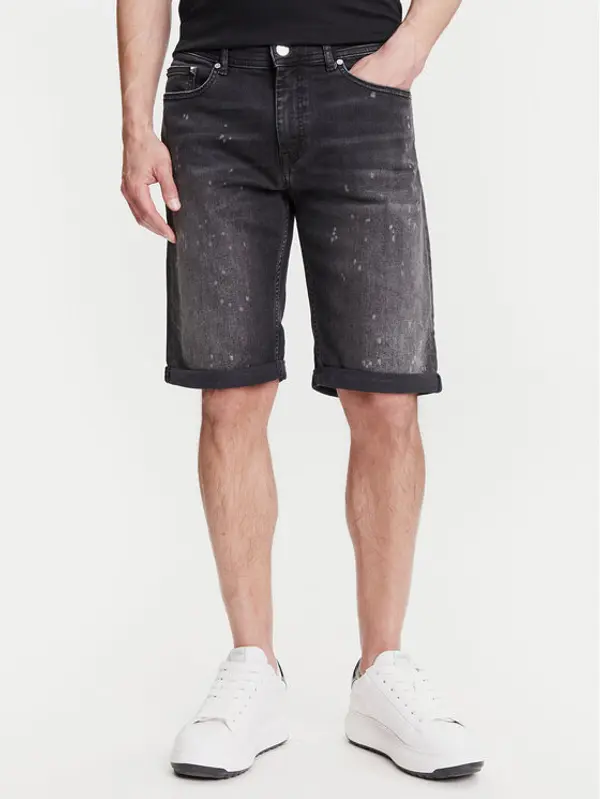 Karl Lagerfeld KARL LAGERFELD Kratke traperice 265820 552832 Crna Slim Fit