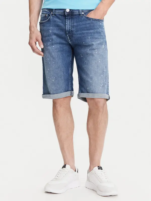 Karl Lagerfeld KARL LAGERFELD Kratke traperice 265820 552832 Tamnoplava Regular Fit