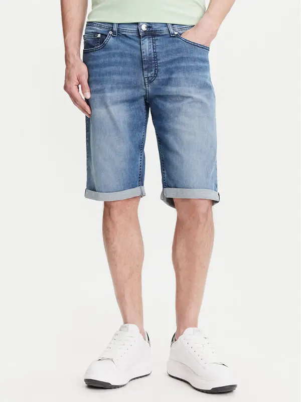 Karl Lagerfeld KARL LAGERFELD Kratke traperice 265820 552833 Plava Regular Fit